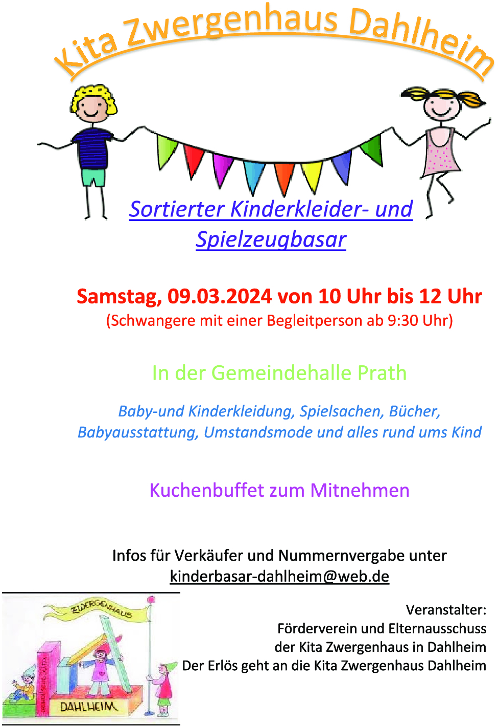 Sortierter Kinderkleider- und Spielzeugbasar