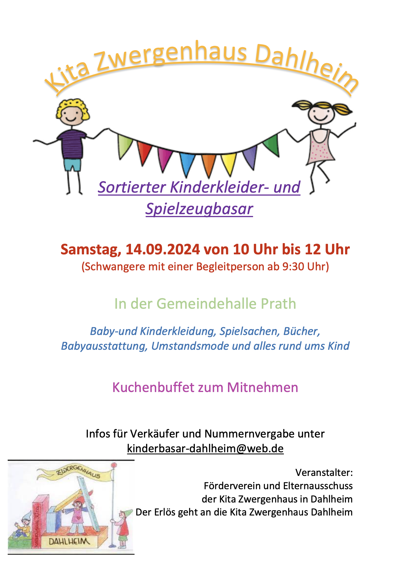 Kinderkleider- und Spielzeugbasar am 14.09.